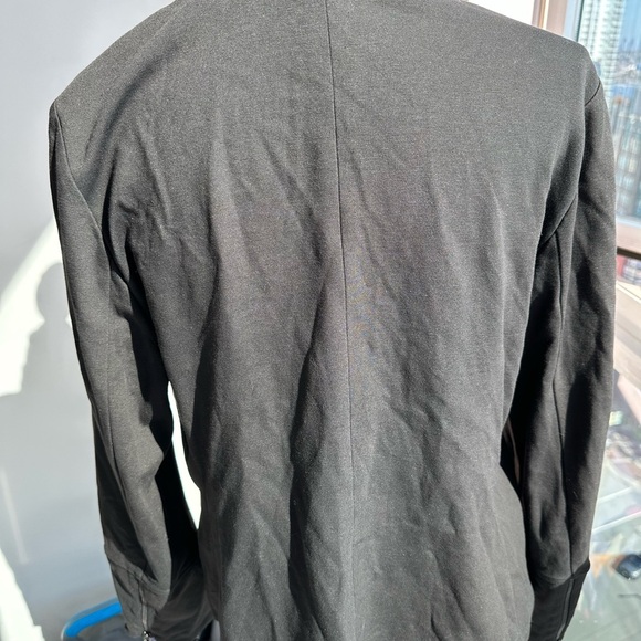 Sleek Chocolate Brown Jersey Zip Up from Margareta - Picture 5 of 9